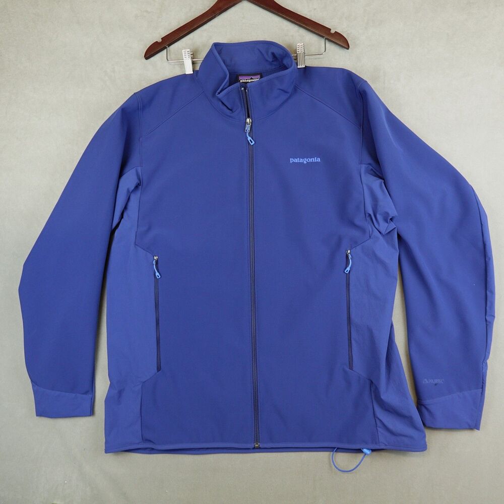 Patagonia Adze Hybrid Jacket Mens XXL Softshell Channel Blue Full Zip Polartec